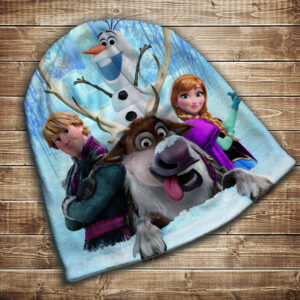 Шапка з 3D принтом- Frozen. Анна