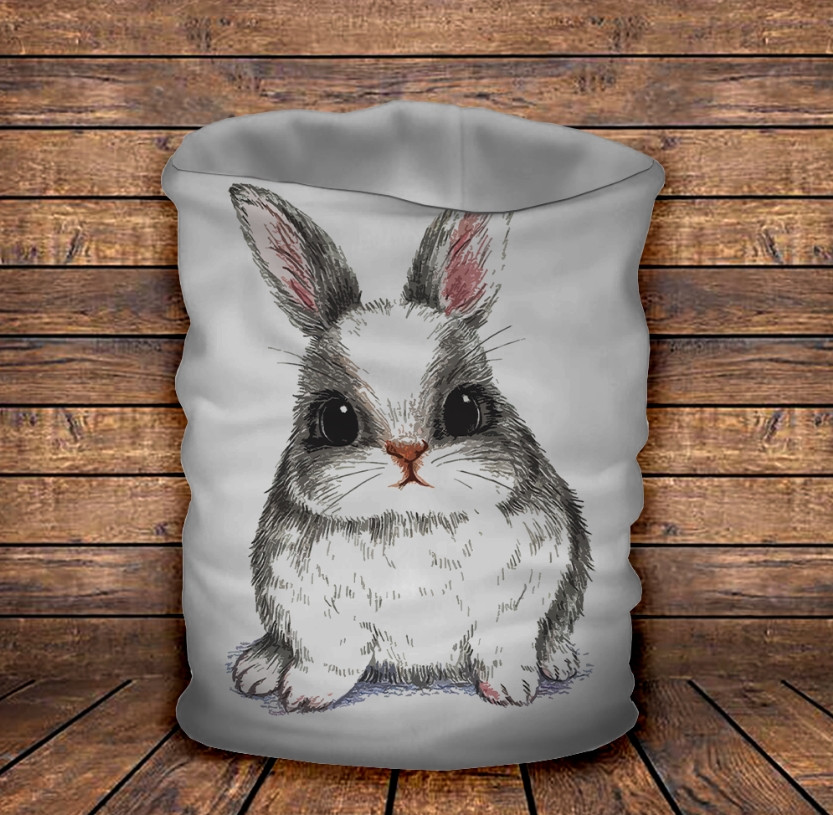 Баф з 3D принтом Іди за білим кроликом ВСІ Розміри