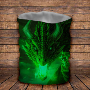 Баф з 3D принтом Зелений Дракон ВСІ Розміри