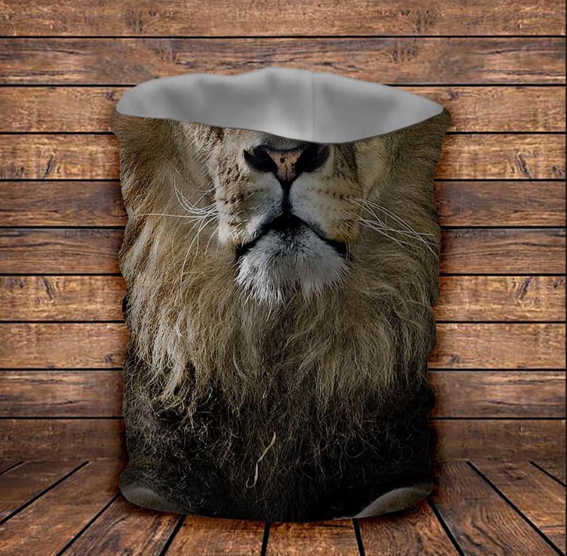 Баф з 3D принтом Лев ВСІ Розміри