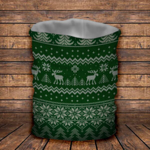 Баф з 3D принтом Олені на зеленому ВСІ Розміри