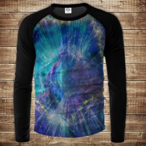 Лонгслив-реглан з 3D принтом- Космічне сяйво ВСІ Розміри Преміум тканина