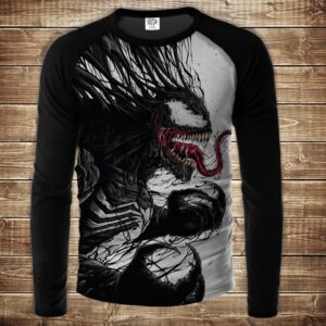 Лонгслив-реглан з 3D принтом-Веном ВСІ Розміри Преміум тканина