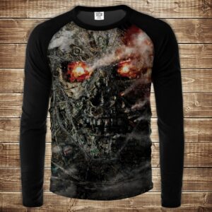 Лонгслив-реглан з 3D принтом- Термінатор 3 ВСІ Розміри Преміум тканина