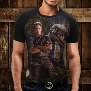 Футболка-реглан з 3D принтом JURASSIC WORLD ВСІ Розміри Преміум тканина