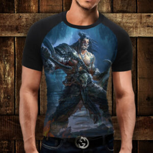 Футболка-реглан з 3D принтом GROM WARCRAFT ВСІ Розміри Преміум тканина