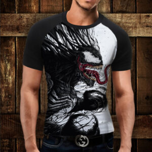 Футболка-реглан з 3D принтом Веном ВСІ Розміри Преміум тканина