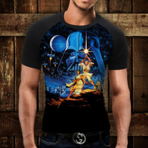 Футболка-реглан з 3D принтом Зоряні війни ВСІ Розміри Преміум тканина