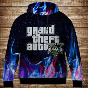 Толстівка з 3D принтом GTA 5 ВСІ Розміри Преміум тканина