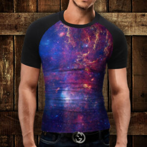 Футболка-реглан з 3D принтом Космос 02 ВСІ Розміри Преміум тканина