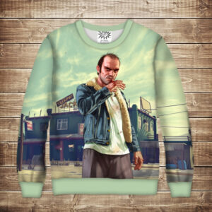 Світшот з 3D принто Grand Theft Auto Тревор ВСІ Розміри Преміум тканина