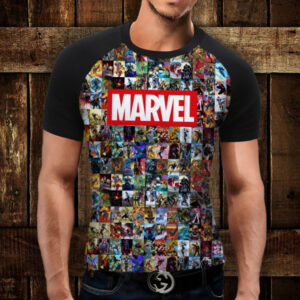 Футболка-реглан з 3D принтом Marvel ВСІ Розміри Преміум тканина