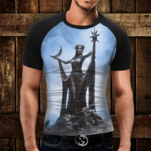 Футболка-реглан з 3D принтом Скайрім Азура ВСІ Розміри Преміум тканина