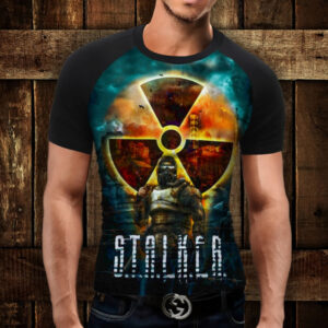Футболка-реглан з 3D принтом S.T.A.L.K.E.R Anomaly ВСІ Розміри Преміум тканина