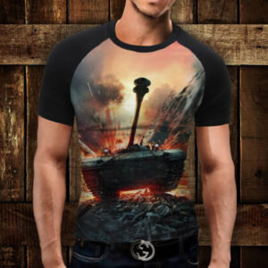 Футболка-реглан з 3D принтом War Thunder. Tank ВСІ Розміри Преміум тканина