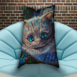 Подушка з 3D принтом Чеширський Кіт на дереві