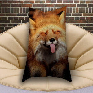 Подушка з 3D принтом Веселий Лис