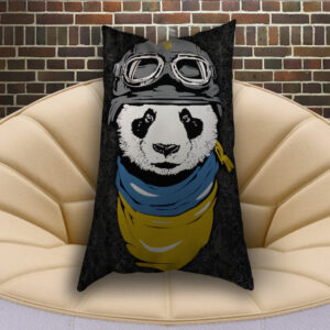 Подушка з 3D принтом Панда Патріот