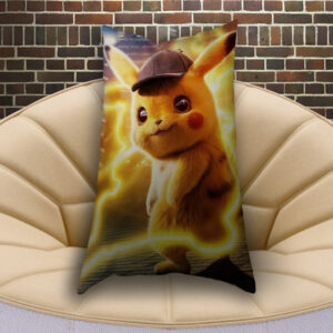 Подушка з 3D принтом Покемон Пікачу у великому місті