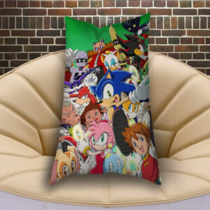 Подушка з 3D принтом Їжак Сонік и друзі