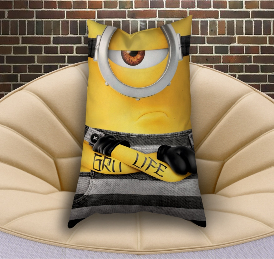 Подушка з 3D принтом Посіпака/Міньйон