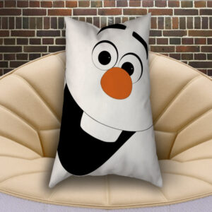 Подушка з 3D принтом Сніговик Олаф