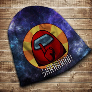 Шапка з 3D принтом-Among Us Shhhhh ВСІ Розміри