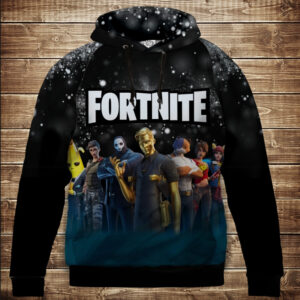 Толстівка кенгуру з капюшоном з принтом Фортнайт / Дорослі і Дитячі розміри ВСІ Розміри Преміум тканина