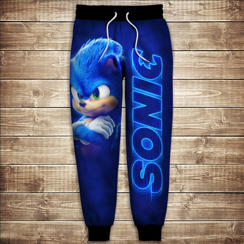 Штани з принтом 3DSonic Їжак Сонік ВСІ Розміри Преміум тканина