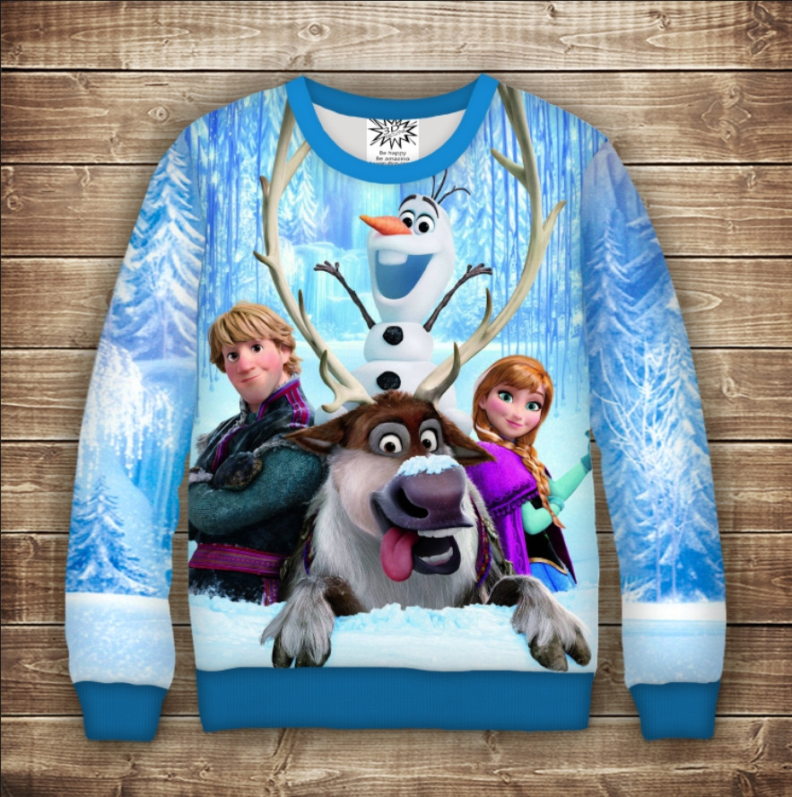 Світшот з принтом Frozen / Холодне Серце-Ельза