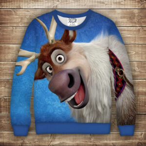 Світшот з принтом Frozen / Холодне Серце-Свен Дорослі і Дитячі розміри ВСІ Розміри Преміум тканина