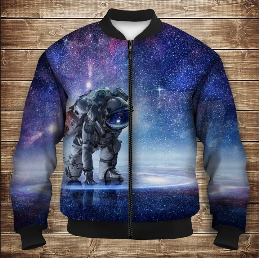 Бомбер Космонавт Дорослі і Дитячі розміри ВСІ Розміри Преміум тканина