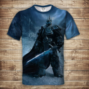 Футболка з принтом 3D KING LICH WARCRAFT ВСІ Розміри Преміум тканина