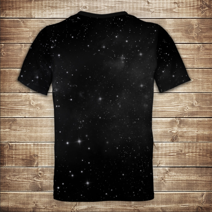 Футболка з 3D принтом Гомер в Космос Дитячі і дорослі і Дитячі розміри ВСІ Розміри Преміум тканина