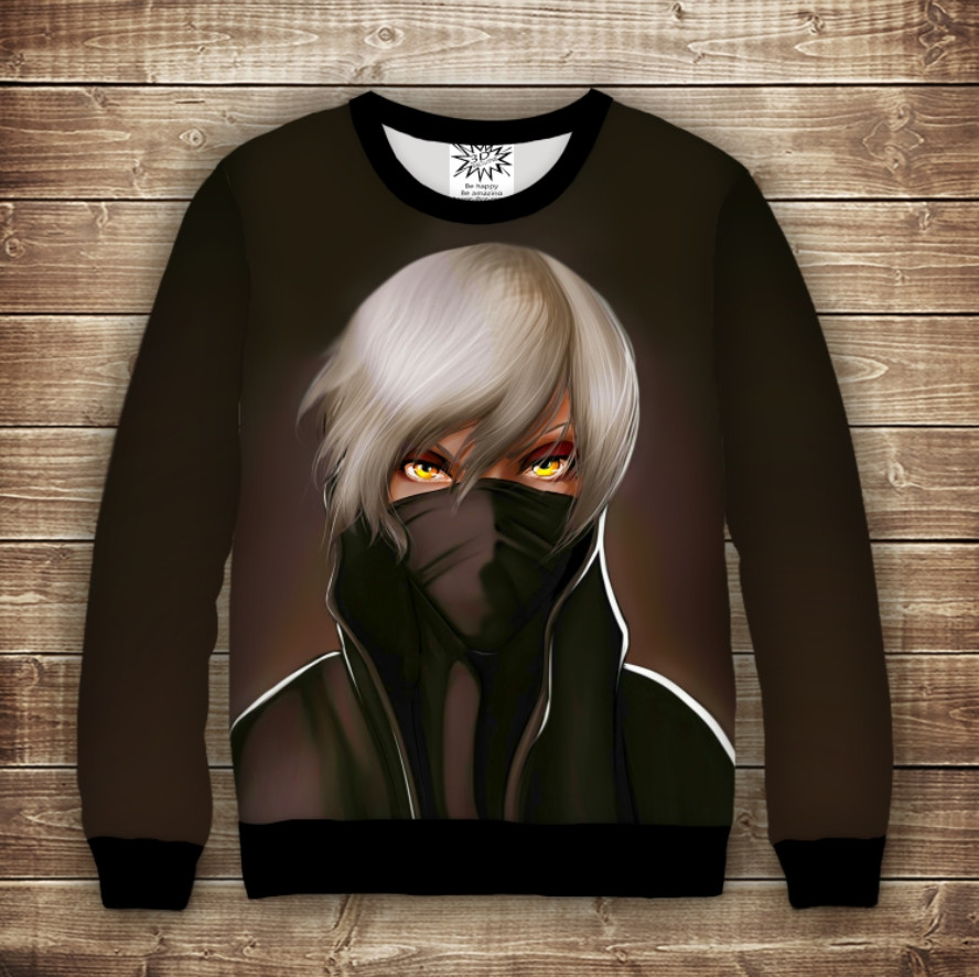 Світшот з принтом Anime Face Hair Mask Дорослі і Дитячі розміри ВСІ Розміри Преміум тканина