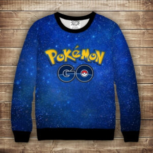Світшот з 3D принтом Pokemon Go. Дорослі і Дитячі розміри ВСІ Розміри Преміум тканина