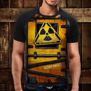 Футболка-реглан с 3D принтом Radiation Дорослі і Дитячі розміри ВСІ Розміри Преміум тканина