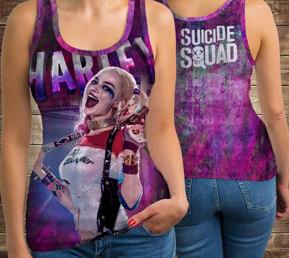 Майка 3D-Харлі Куін Harley Quinn Дорослі і Дитячі розміри ВСІ Розміри Преміум тканина