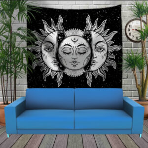 Панно-тапестрі з 3D з принтом Sun moon tapestry