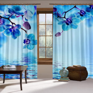 Штори Фотоштори Блакитні Орхідеї