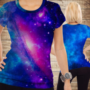 Футболка з 3D принтом на тему Космос Всесвіт і зірки Дорослі і дитячі розміри ВСІ Розміри Преміум тканина