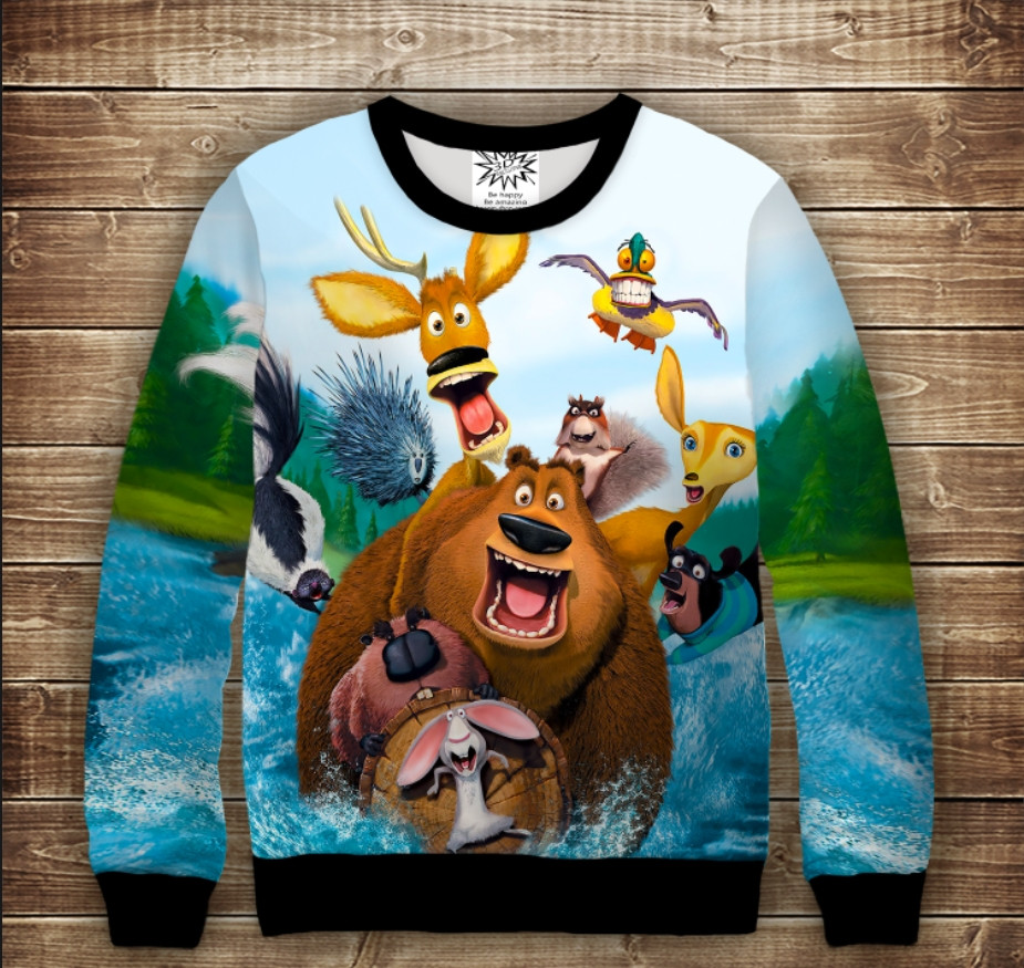 Світшот 3D Сезон полювання Дитячі і дорослі розміри ВСІ Розміри Преміум тканина