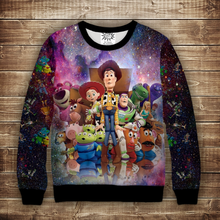 Світшот 3D Історія іграшок. Герої ВСІ Розміри Преміум тканина