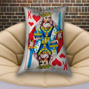 Подушка з 3D принтом на тему: Гральні Карти. Чирвовий Король