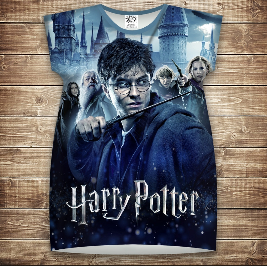 Плаття-туніка 3D Гаррі Поттер Перед боєм Дорослі і Дитячі розміри ВСІ Розміри Преміум тканина
