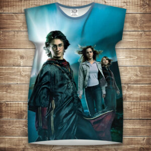 Плаття-туніка 3D Гаррі Поттер Світанок і Магія Дорослі і Дитячі розміри ВСІ Розміри Преміум тканина