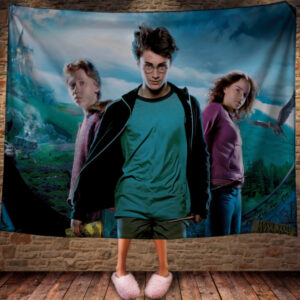 Плед з 3D принтом на тему - Гаррі Поттер і Карта Мародерів 150х200 см.