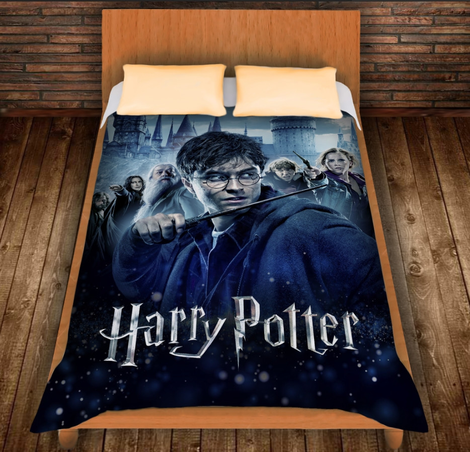 Плед з 3D принтом на тему - Гаррі Поттер Перед боєм 150х200 см.