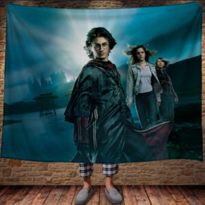 Плед з 3D принтом на тему - Гаррі Поттер Світанок і Магія 150х200 см.