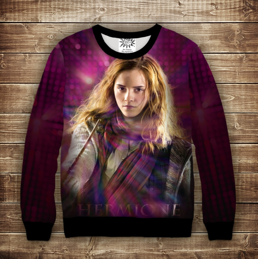 Світшот з 3D принтом Герміона Ґрейнджер Дитячі і дорослі розміри ВСІ Розміри Преміум тканина